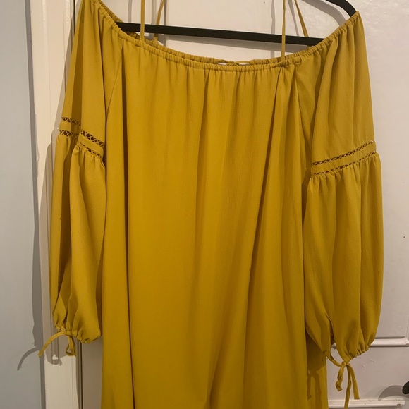 Bohemian Off the Shoulder Drawstring Dress - Picture 2 of 3